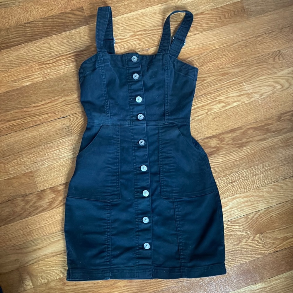 H&M Divided Black button up dress
